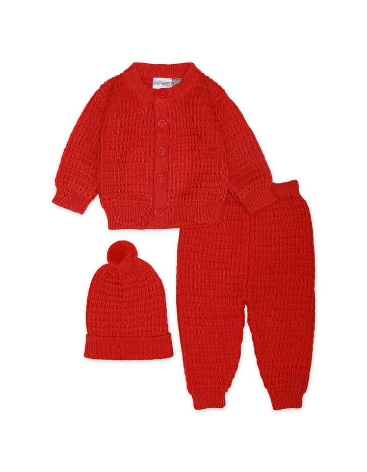 Sweater Woolen 3Pcs Red Infant