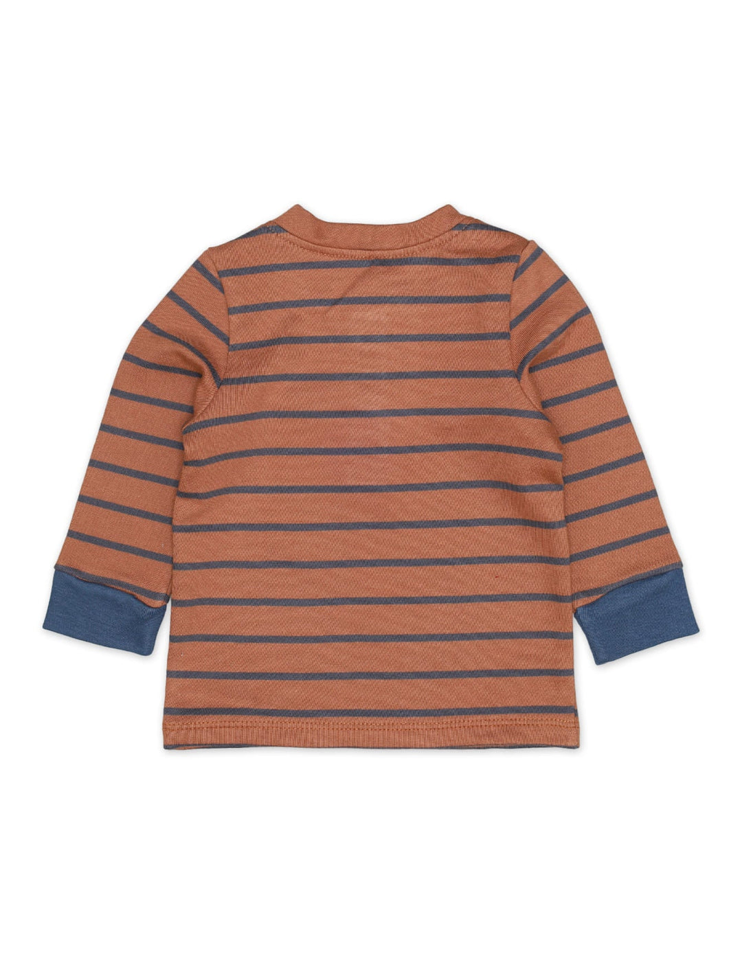 T Shirt Long Sleeves Brown Stripes Infant Boys