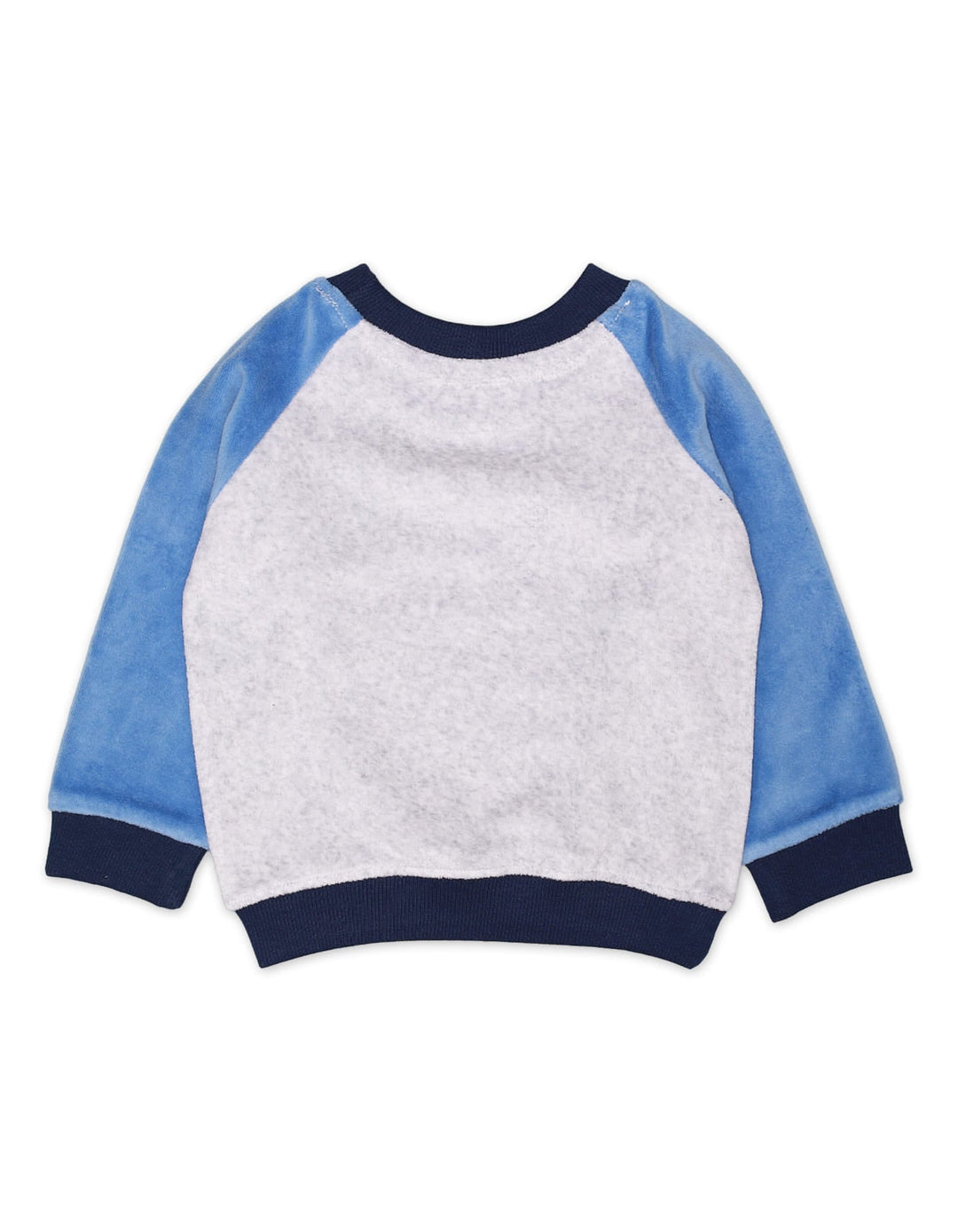 Sweatshirt Contrast Sleeves Blue Infant Boys