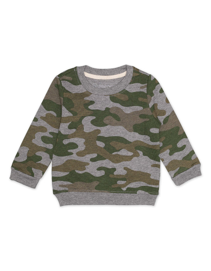 T Shirt Fullsleeves Terry Camo Toddler Boys