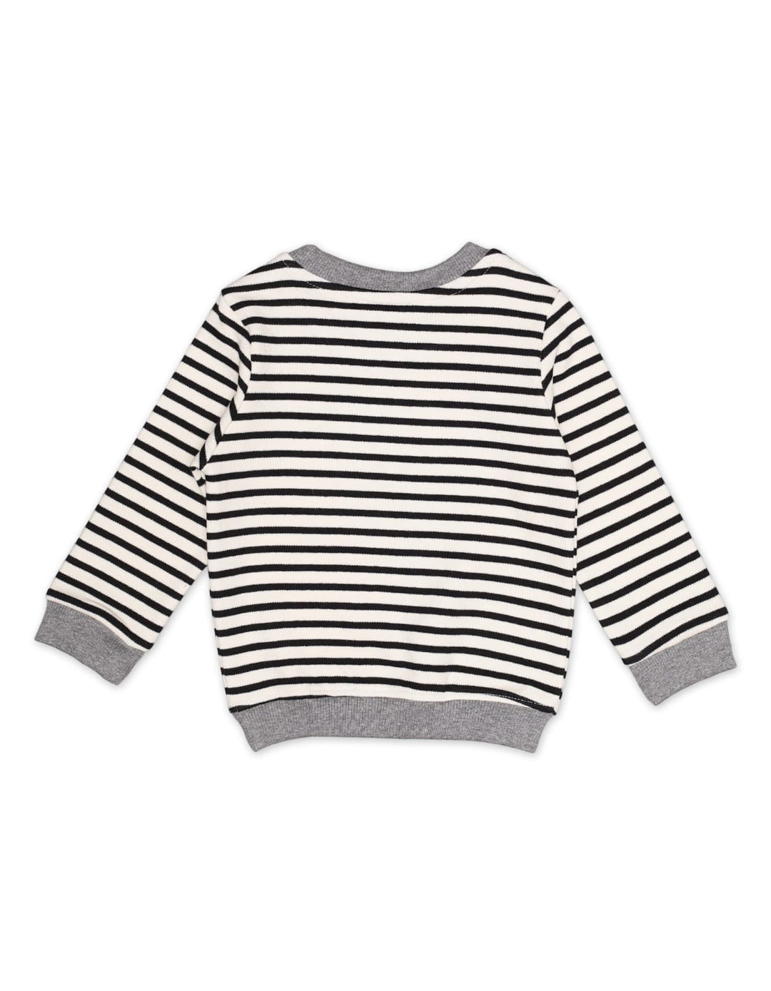 T Shirt Fullsleeves White Stripes Toddler Boys