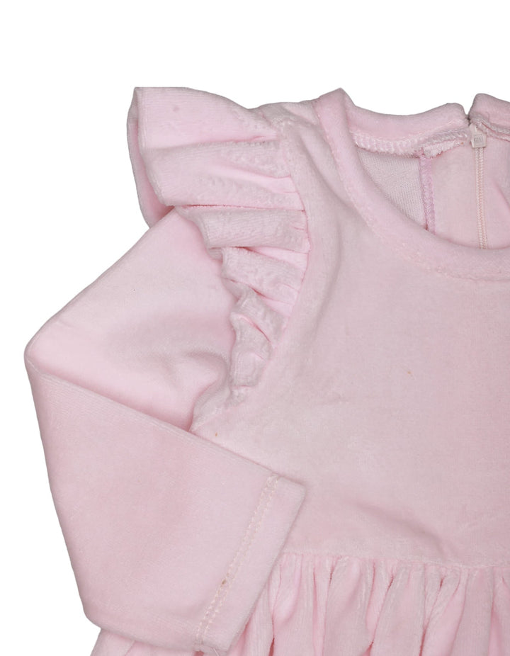 Frock Shoulder Frill Pink for Girls