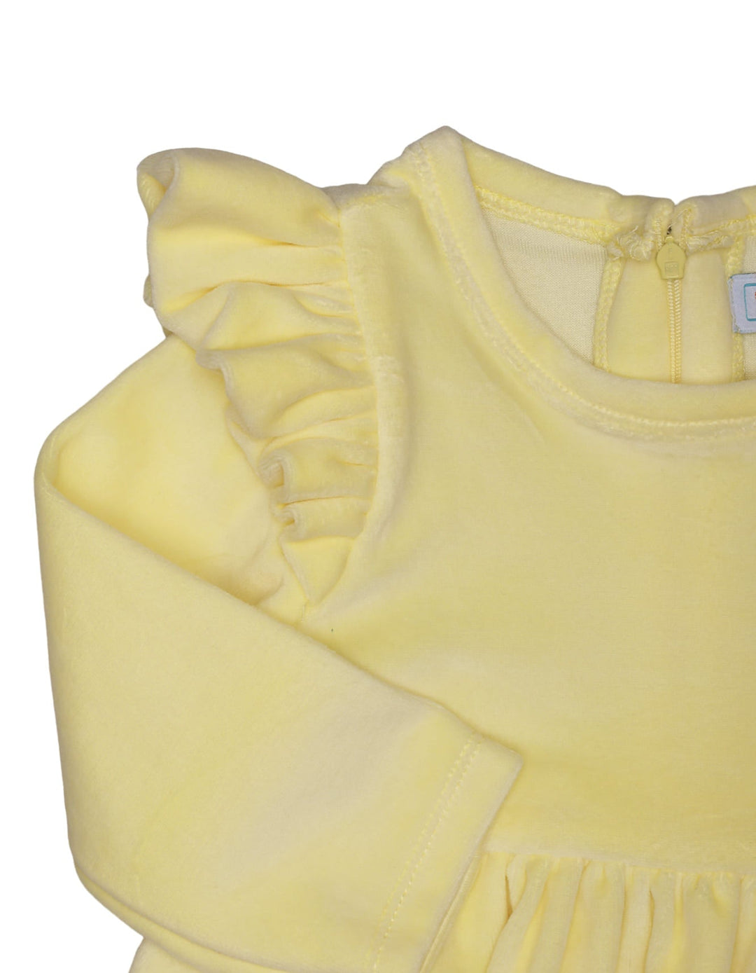 Frock Shoulder Frill Yellow for Girls