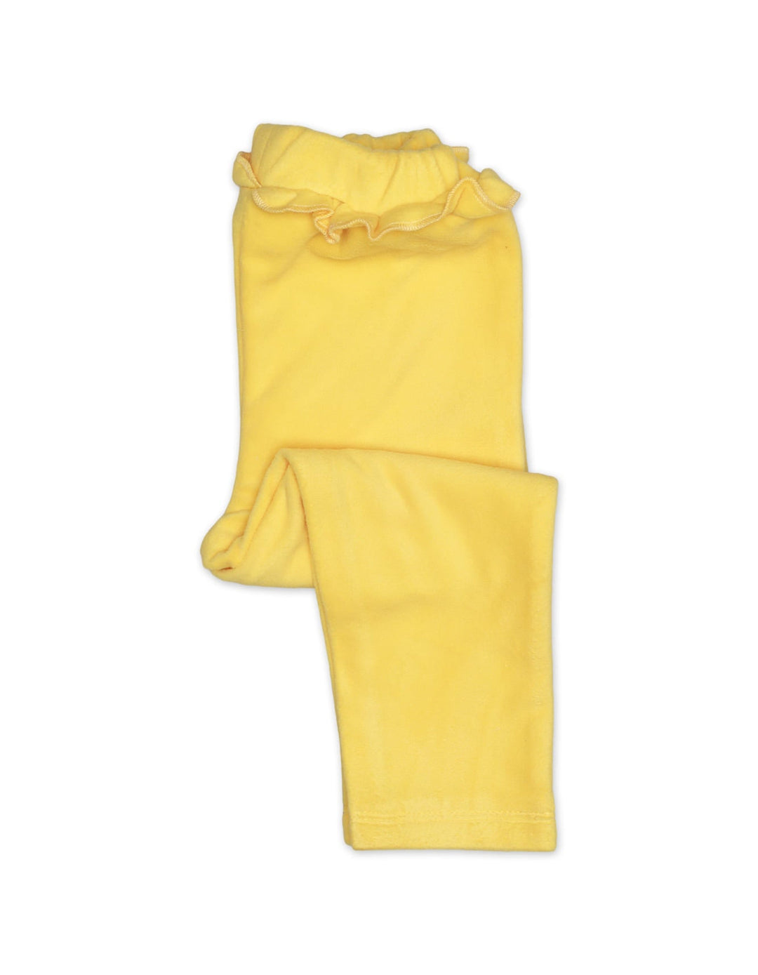 Pajama Fleeces Frill Yellow Infant Girls