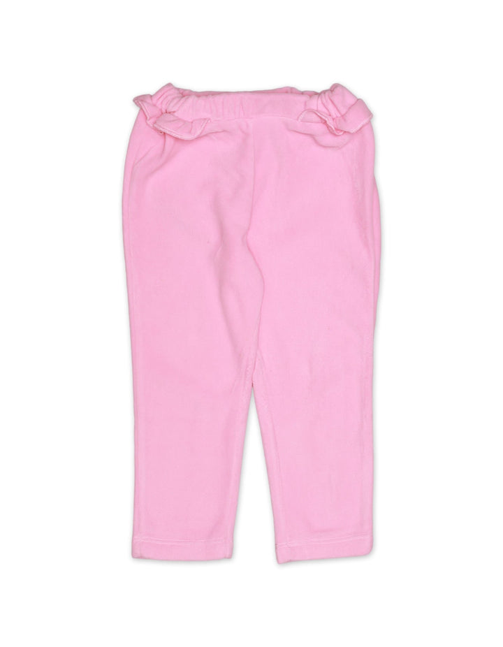 Pajama Fleeces Frill Light Pink Infant Girls