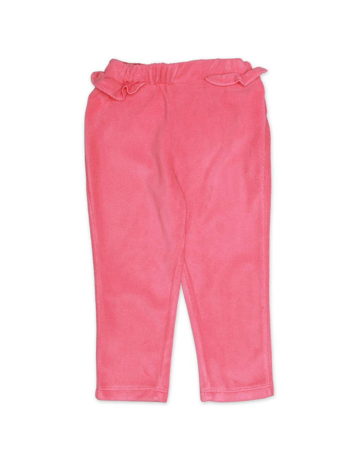 Pajama Fleeces Frill Pink Infant Girls