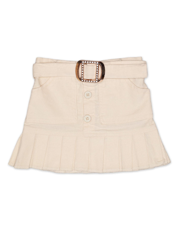 Skirt Corduroy Off White Infant Girls