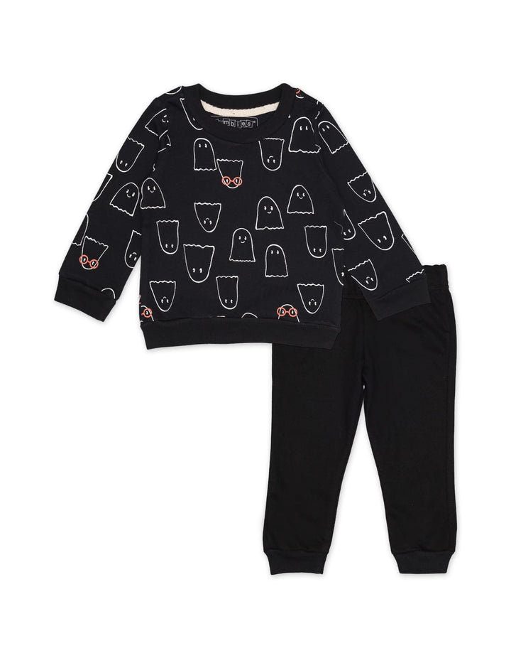 Suit 2 Pcs Black Ghost Infant Boys