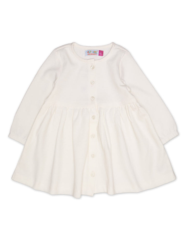 Frock Gather Off White Toddler Girls