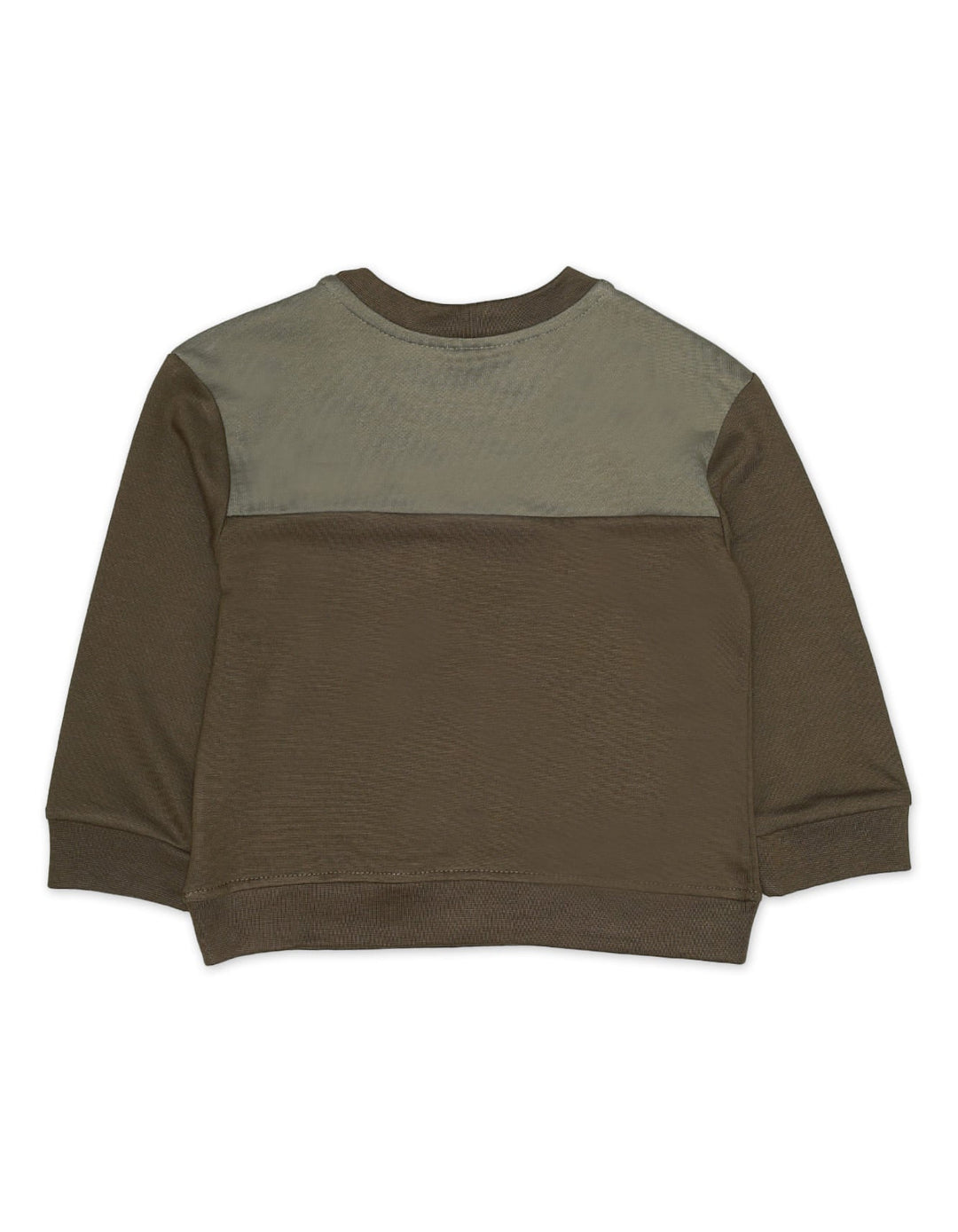 Sweatshirt Cut&Sew Front Pocket Green for Boys