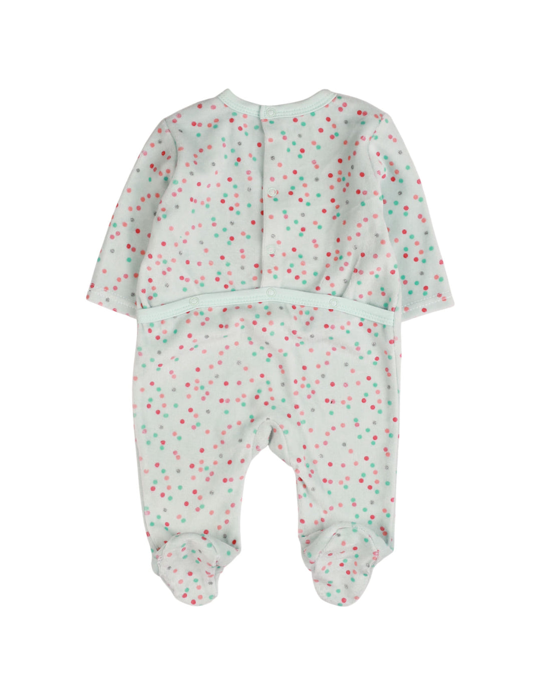 Zubaida's Romper Velor Micky Multi-Color Polka Dots