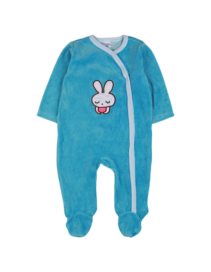 Zubaida's Romper Velor Sky Rabbit