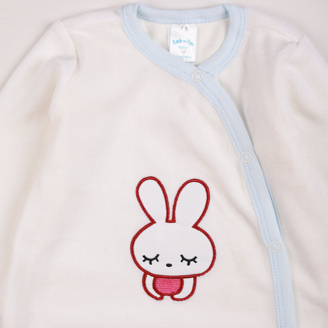 Zubaida's Romper Velor Milky Rabbit