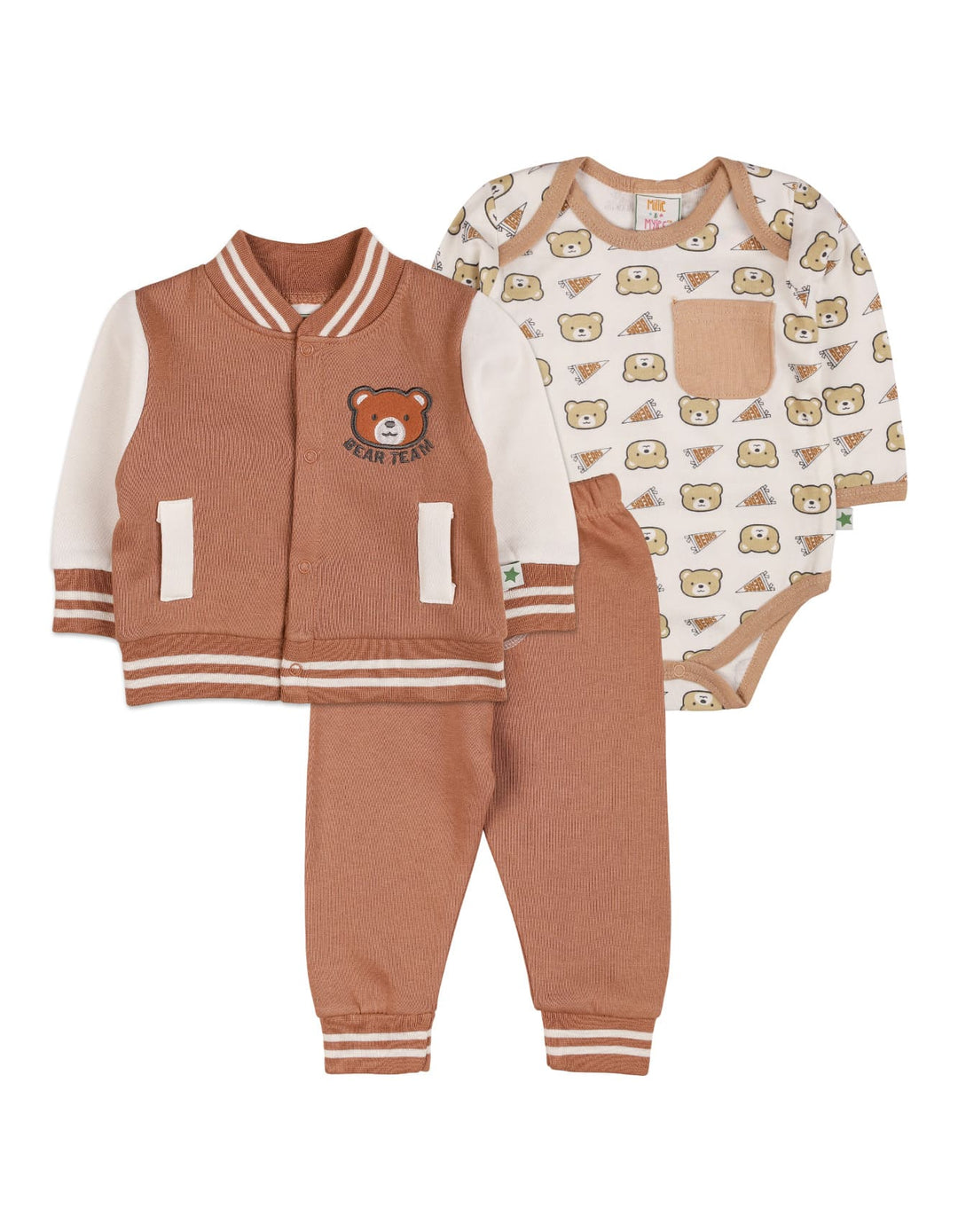 Zubaida's Bodysuit 3 Pcs Bear Team - Zubaidas Official™