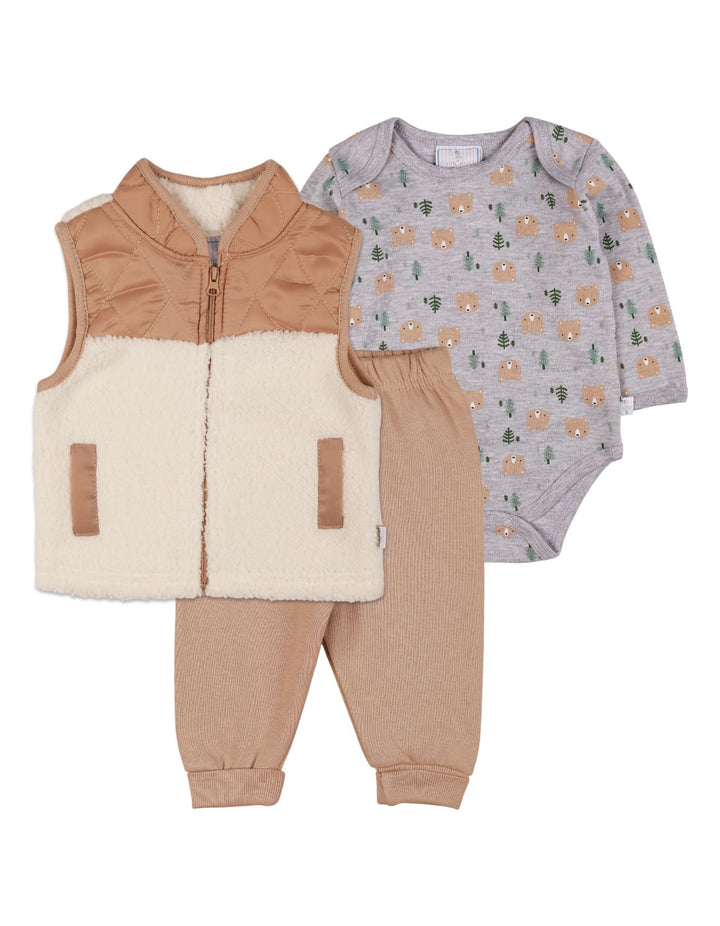 Zubaida's Bodysuit 3 Pcs Bear Face - Zubaidas Official™