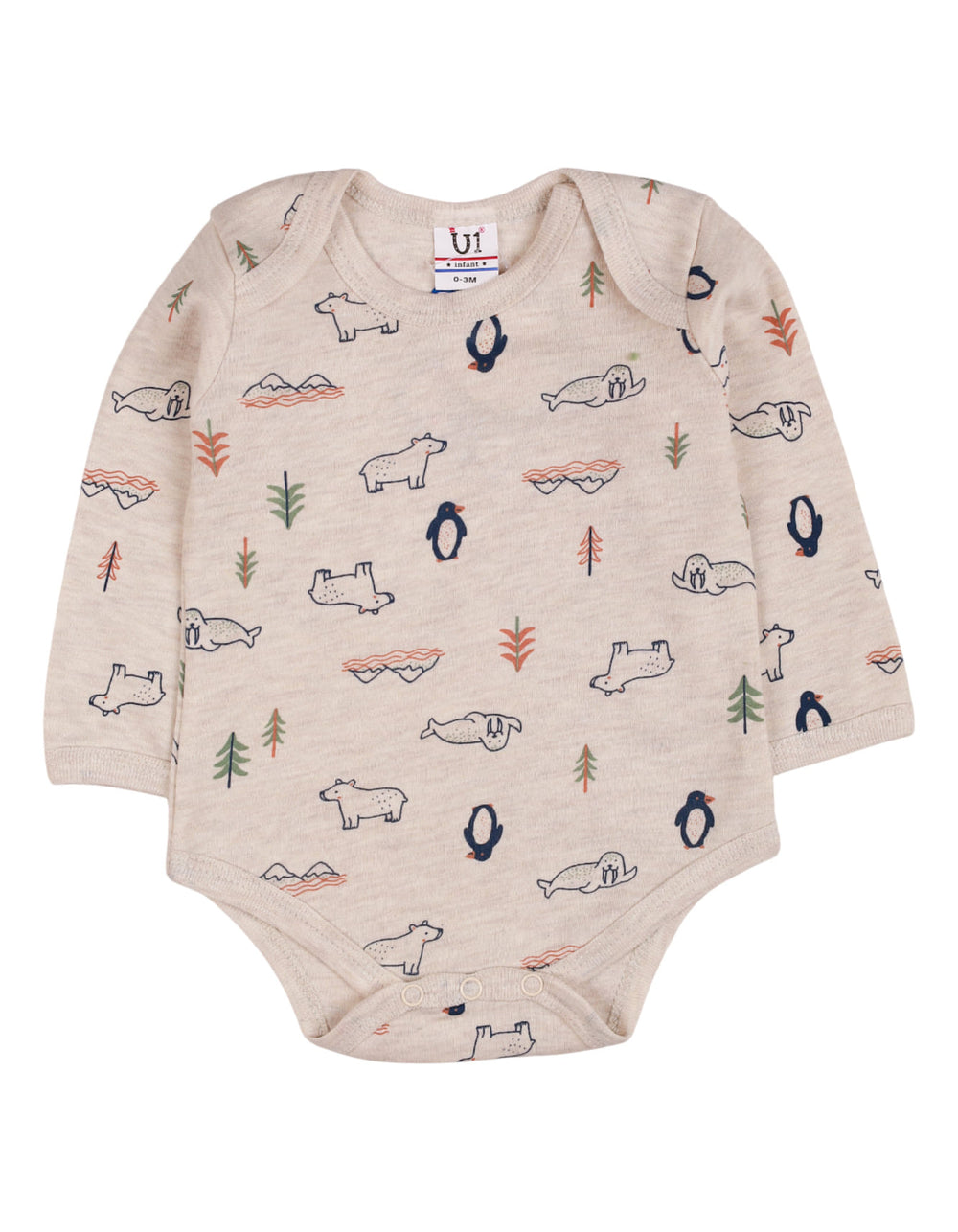 Zubaida's Bodysuit 3 Pcs Dinos Blue - Zubaidas Official™