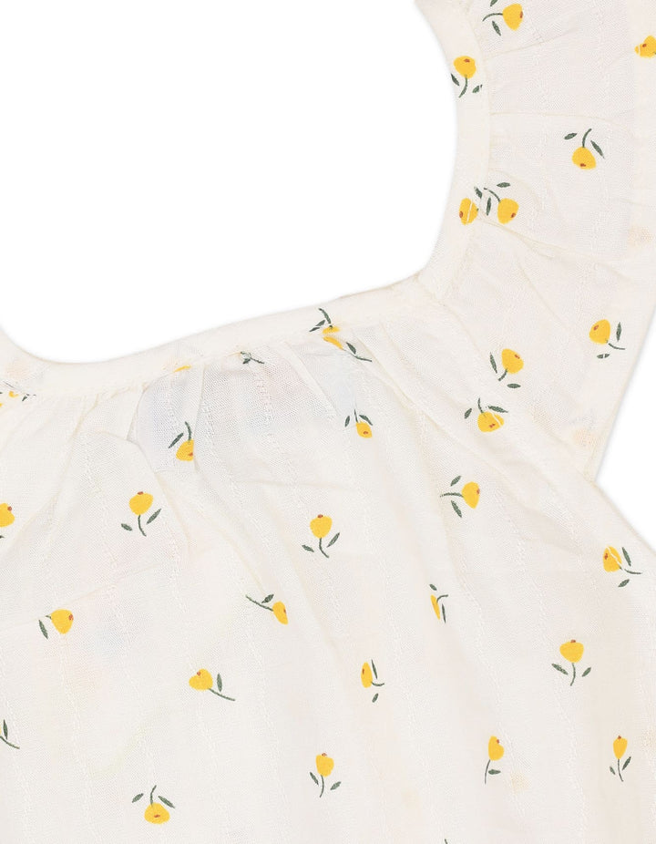 Infant Girl Summer Bodysuit Bambies Floral White at Zubaidas Official Pakistan