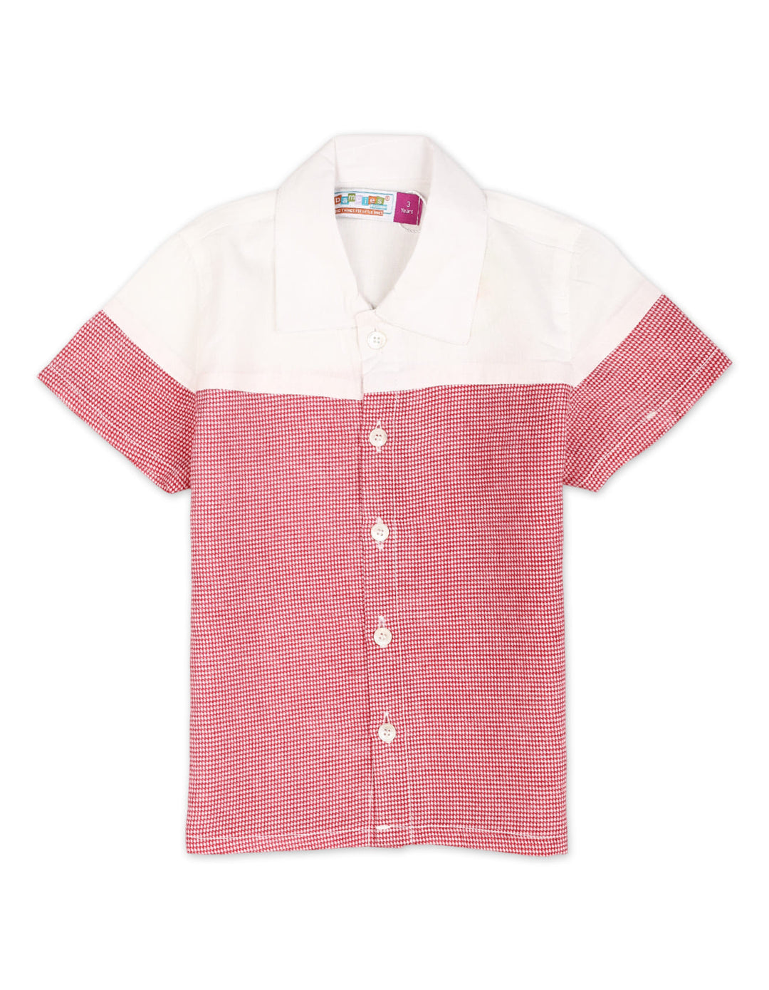 Zubaida's Retro Style Two-Tones Short-Sleeves Shirt - Zubaidas Official™