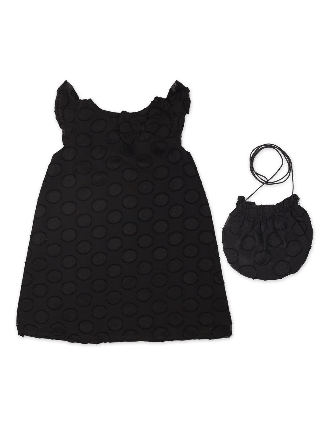 Zubaida's Enchanting Dotted Dress + Matching Drawstring Purse - Zubaidas Official™