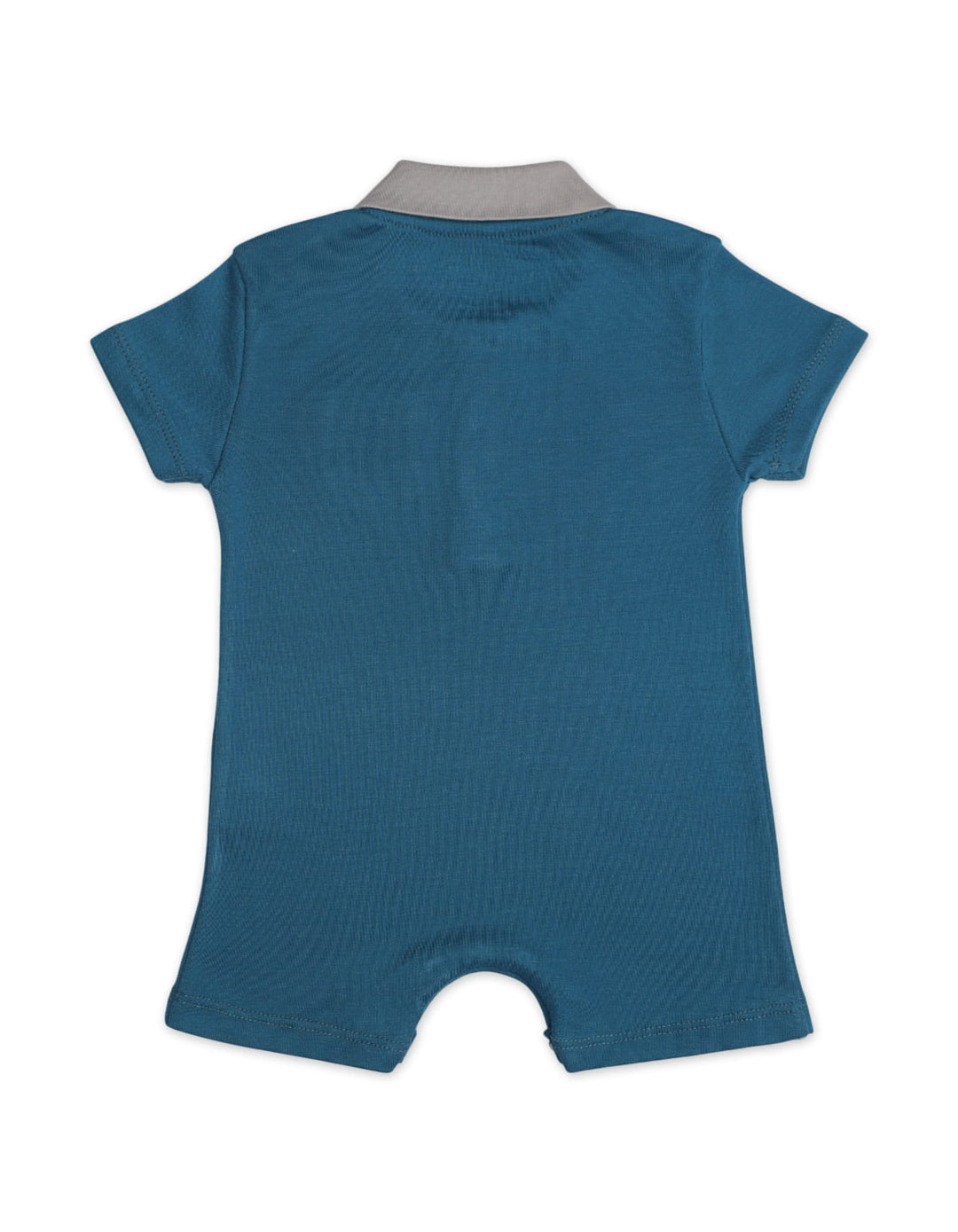 Zubaida's Soft & Breathable Front Pocket Short-Sleeves Polo Romper - Zubaidas Official™
