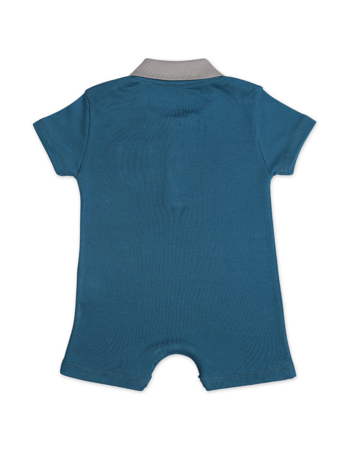 Zubaida's Soft & Breathable Front Pocket Short-Sleeves Polo Romper - Zubaidas Official™