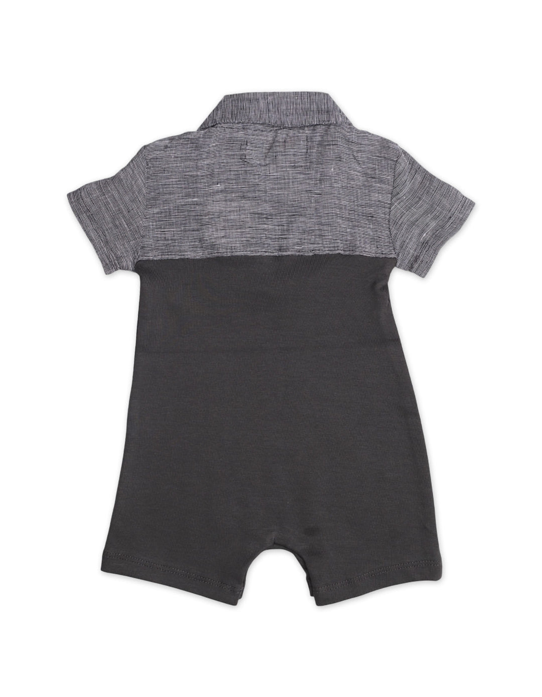 Zubaida's Soft & Breathable Two-Tones Front Pocket Short-Sleeves Polo Romper - Zubaidas Official™