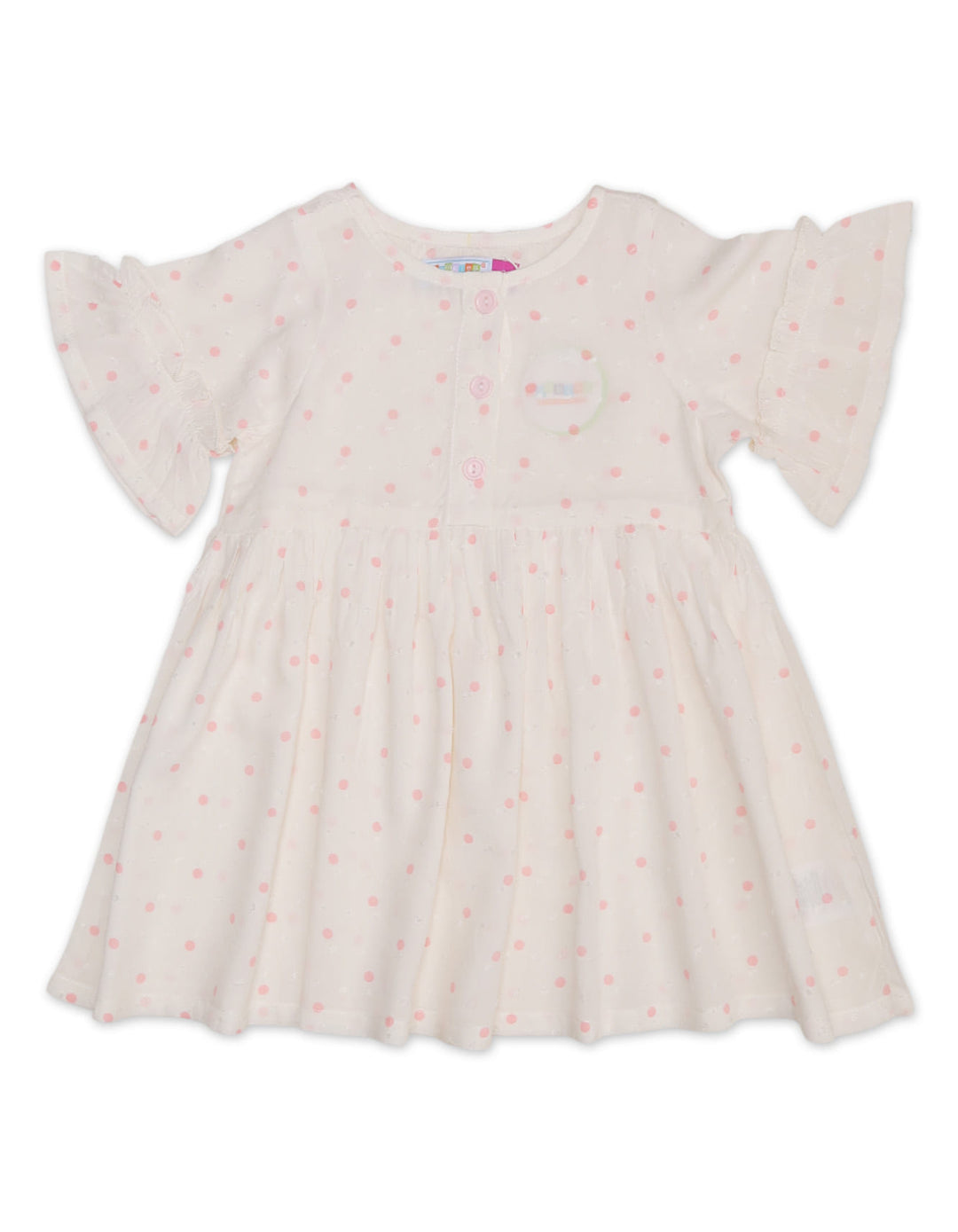 Zubaida's Charming & Delicate Polka Dots Dress - Zubaidas Official™