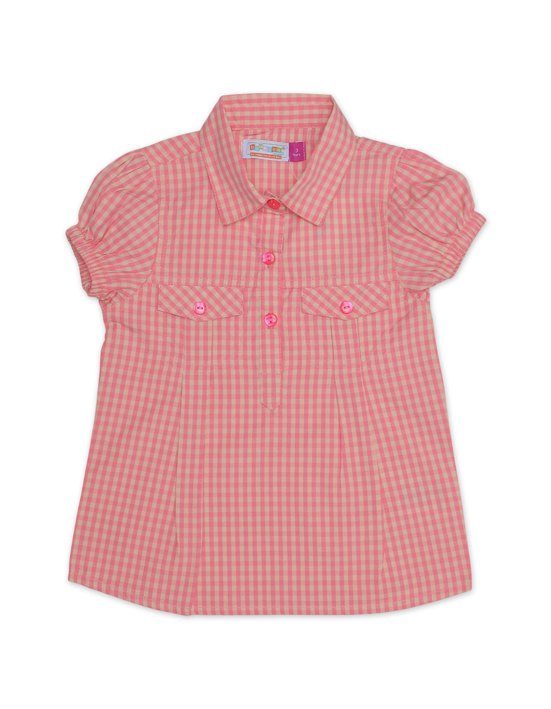 Zubaida's Short-Sleeves Checkered Top - Zubaidas Official™