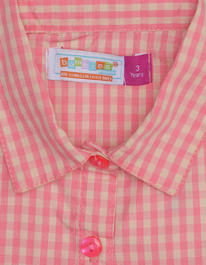 Zubaida's Short-Sleeves Checkered Top - Zubaidas Official™