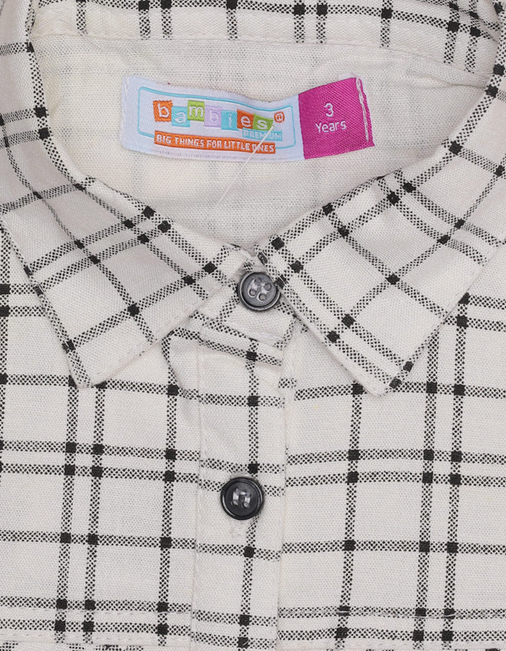 Zubaida's Short-Sleeves Checkered Top - Zubaidas Official™