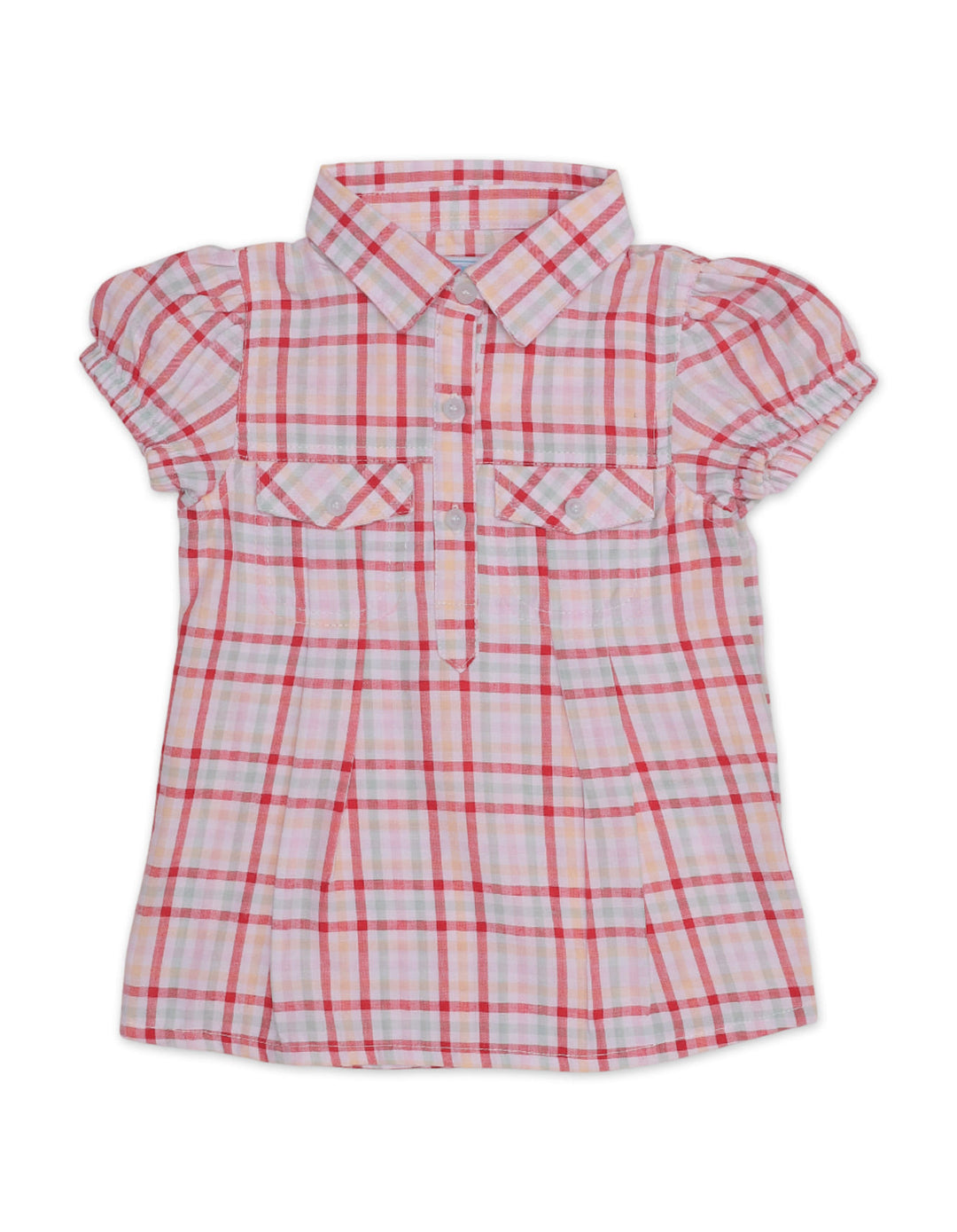 Zubaida's Short-Sleeves Checkered Top - Zubaidas Official™