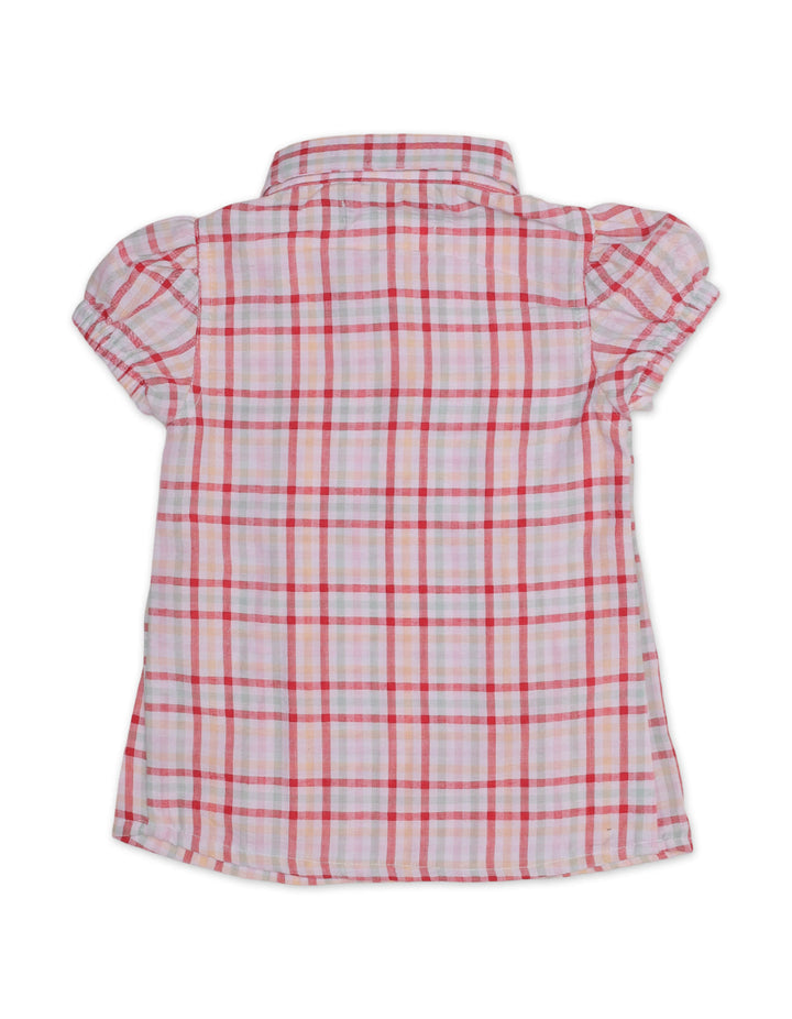 Zubaida's Short-Sleeves Checkered Top - Zubaidas Official™