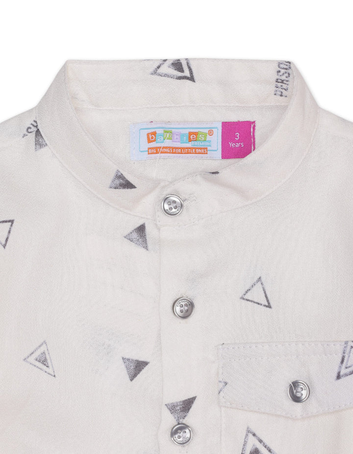 Zubaida's Contemporary Front Pocket Printed Shirt - Zubaidas Official™