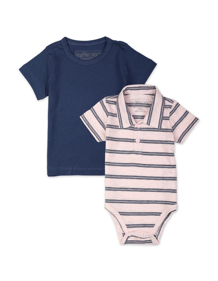 Zubaida's 2 Pcs Polo Bodysuit & T-Shirt - Zubaidas Official™