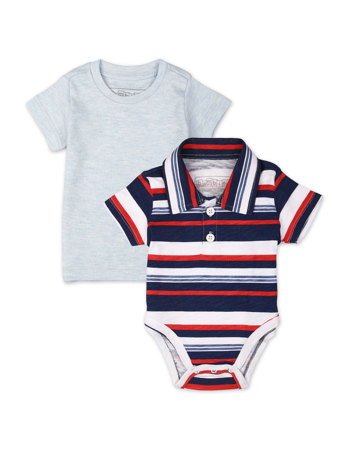Zubaida's 2 Pcs Polo Bodysuit & T-Shirt - Zubaidas Official™