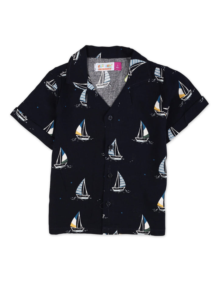 Zubaida's "Nautical Sailboat" Shirt with Sando - Zubaidas Official™