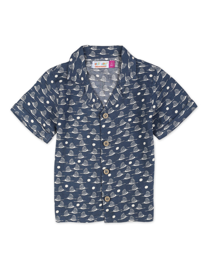 Zubaida's Whimsical Bird Print Shirt with Sando - Zubaidas Official™