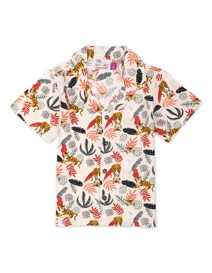 Zubaida's Vibrant "Jungle Fun" Button-Down Shirt - Zubaidas Official™