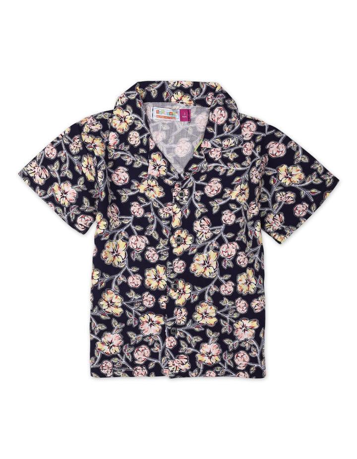 Zubaida's Vibrant "Blossoms" Button-Down Shirt - Zubaidas Official™