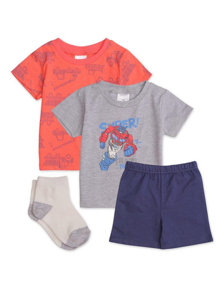 Zubaida's Transformers 4 Pcs Suit Set