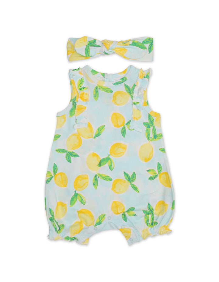 Zubaida's Sleeveless Citrus Romer with a coordinating Headband - Zubaidas Official™