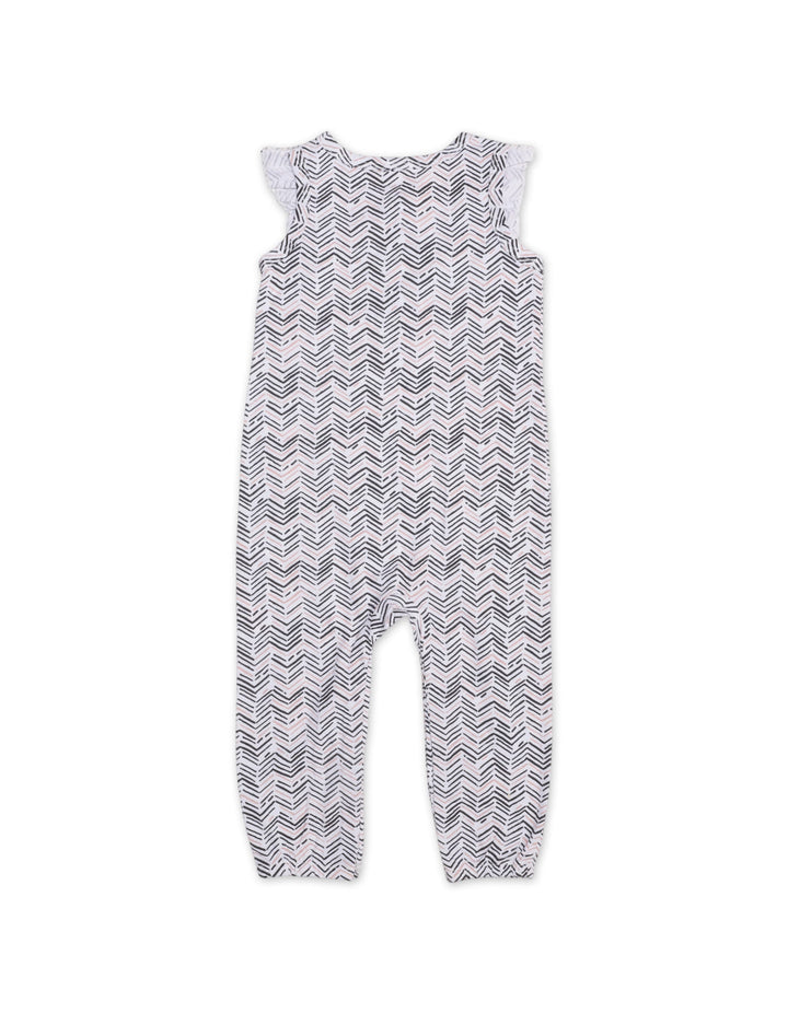 Zubaida's Chevron Sleeveless Jumpsuit with a coordinating Headband - Zubaidas Official™