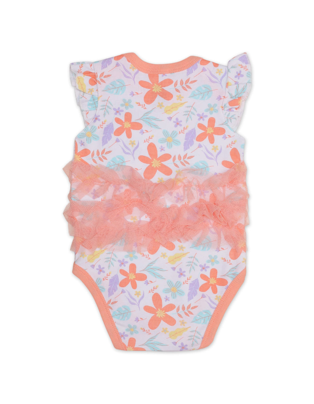 Zubaida's Floral & Fruity 3 Pcs Bodysuit Set with a coordinating Headband - Zubaidas Official™