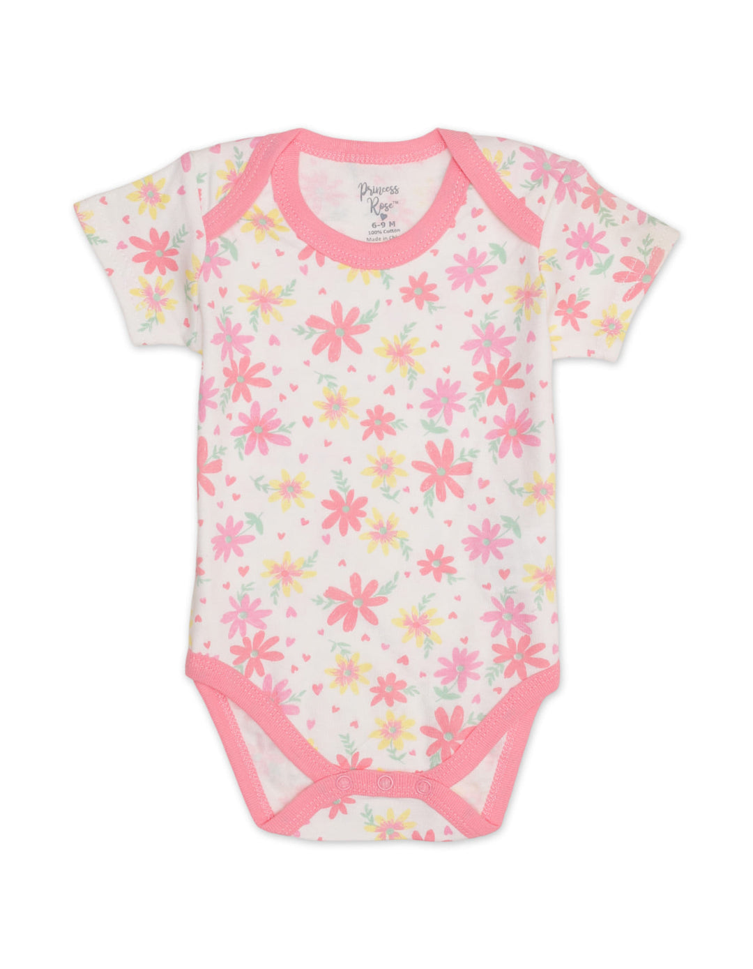 Zubaida's Floral 3 Pcs Bodysuit Set with a coordinating Headband - Zubaidas Official™