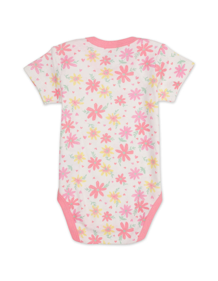 Zubaida's Floral 3 Pcs Bodysuit Set with a coordinating Headband - Zubaidas Official™
