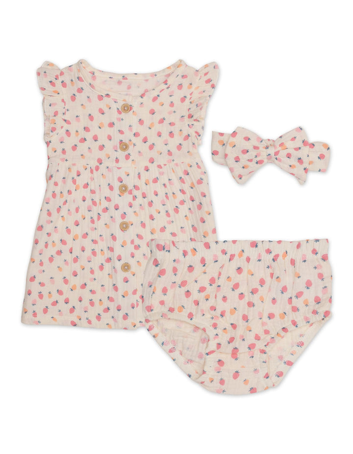 Zubaida's Fruity 3 Pcs Suit Set with a coordinating Headband - Zubaidas Official™