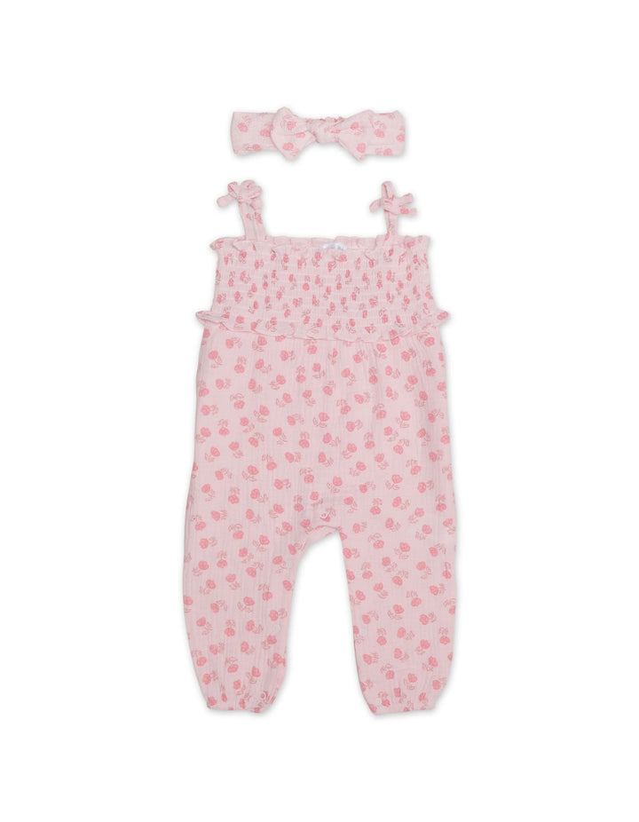 Zubaida's Floral Sleeveless Jumpsuit with a coordinating Headband - Zubaidas Official™
