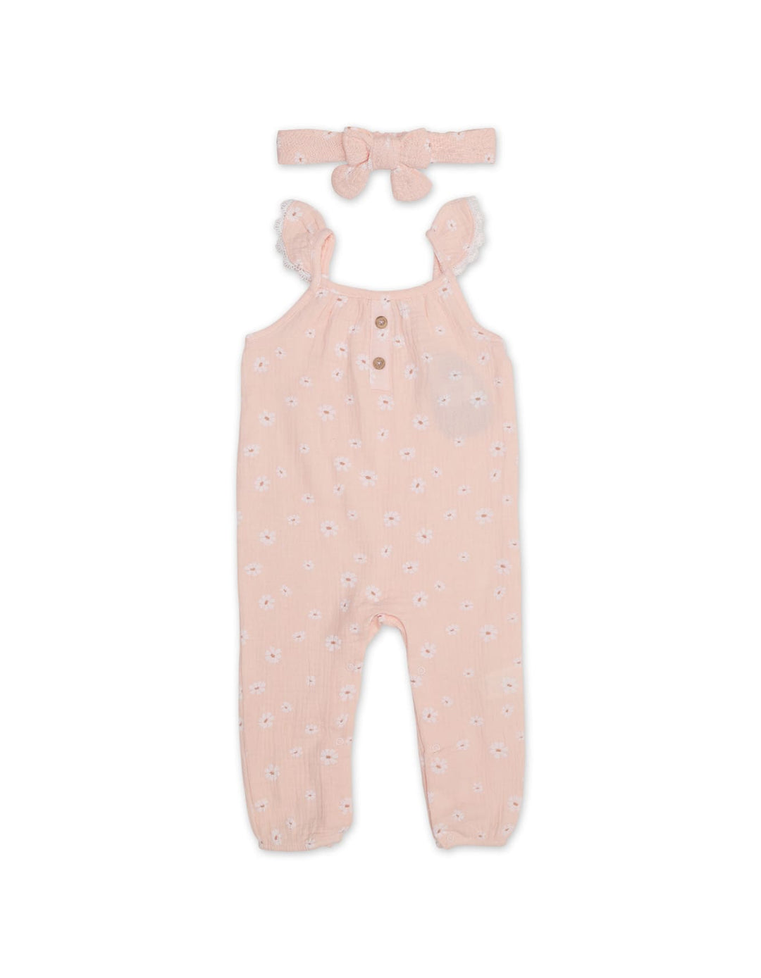 Zubaida's Floral Sleeveless Jumpsuit with a coordinating Headband - Zubaidas Official™