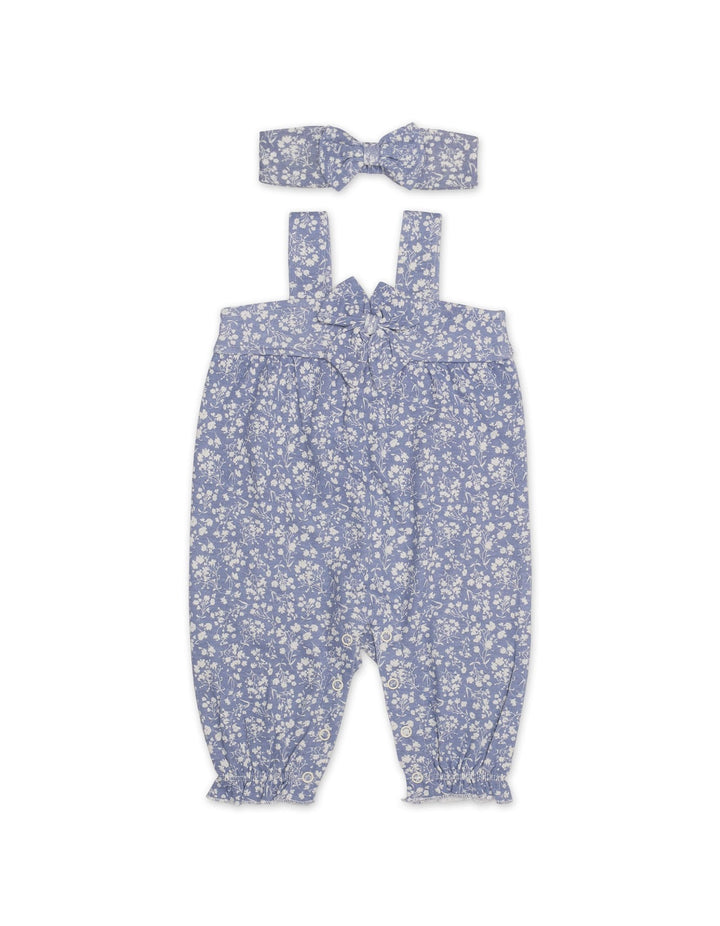 Zubaida's Floral Sleeveless Jumpsuit with a coordinating Headband - Zubaidas Official™