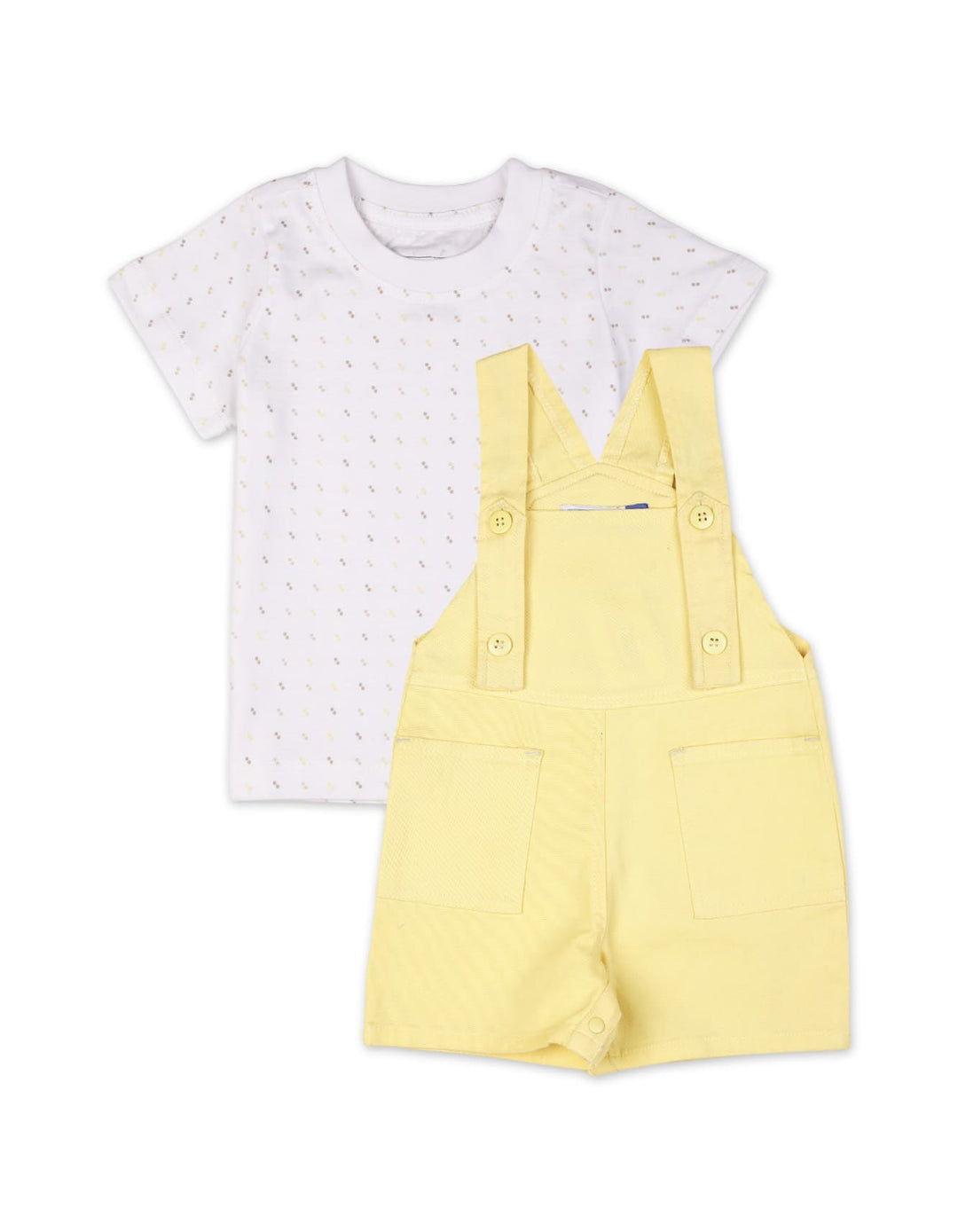 Baby Boys Dungaree Romper with Tee at Zubaidas